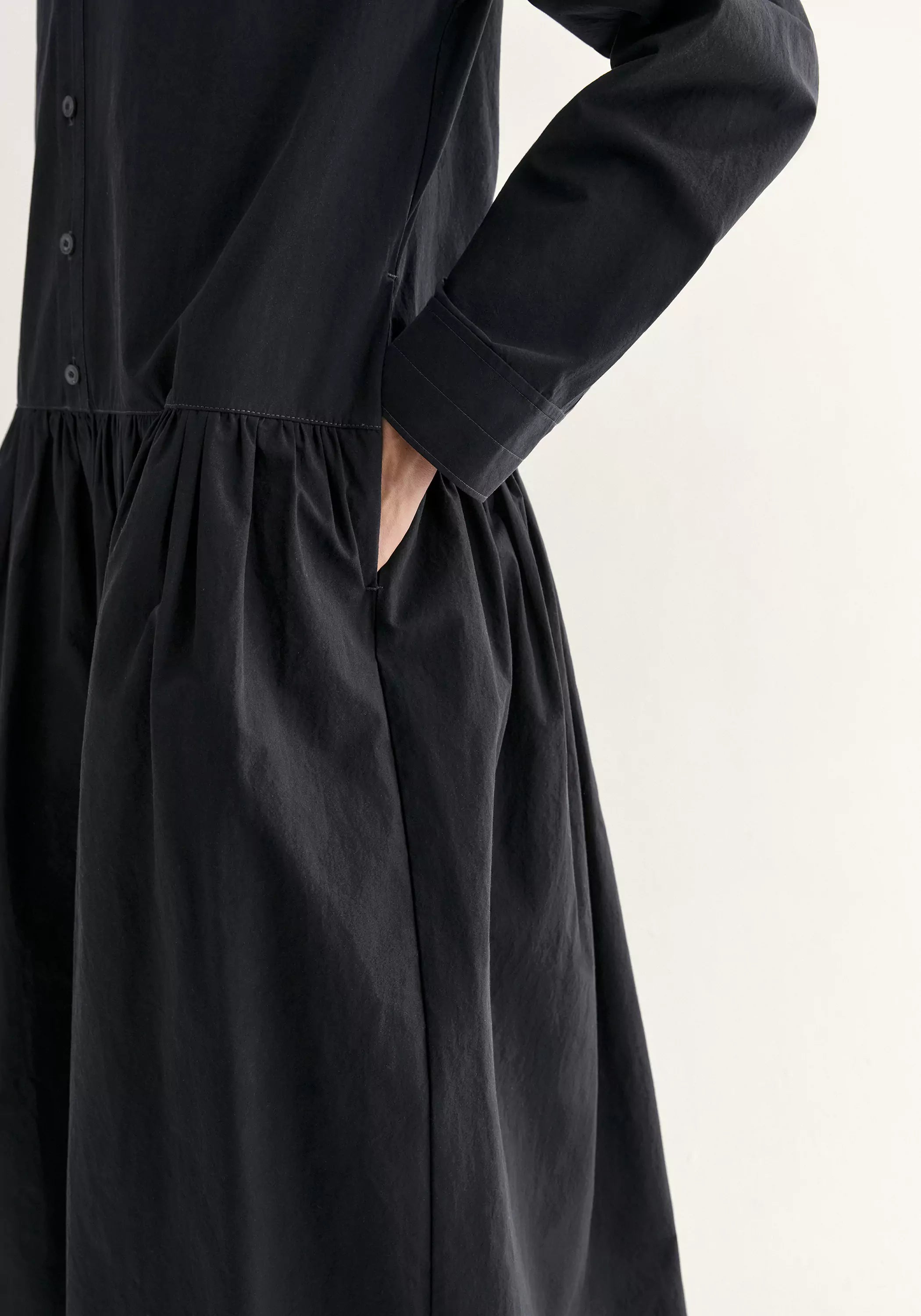 Cowl Neck Ruched Dress