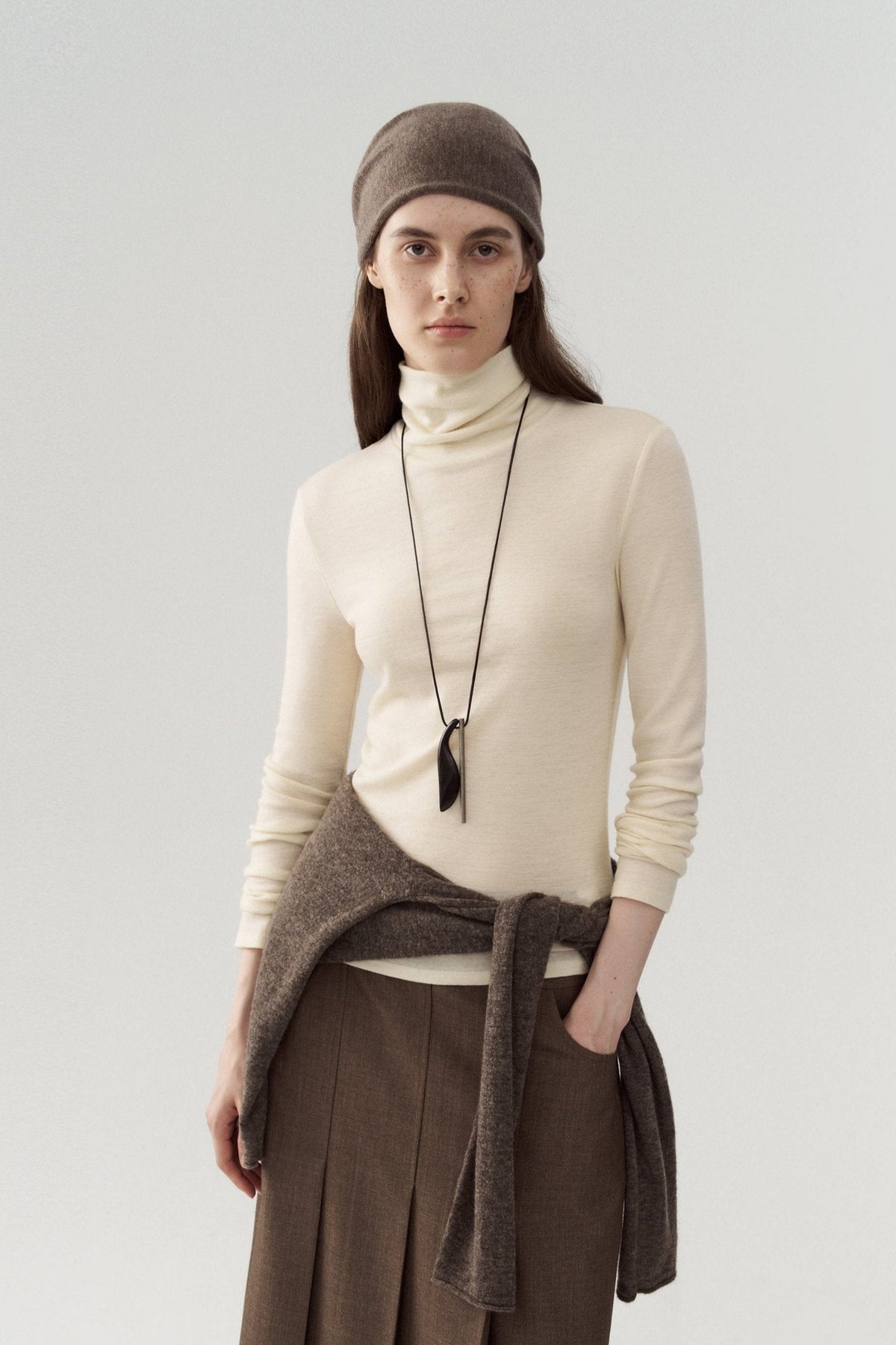 100% Merino Wool Turtleneck Base Layer