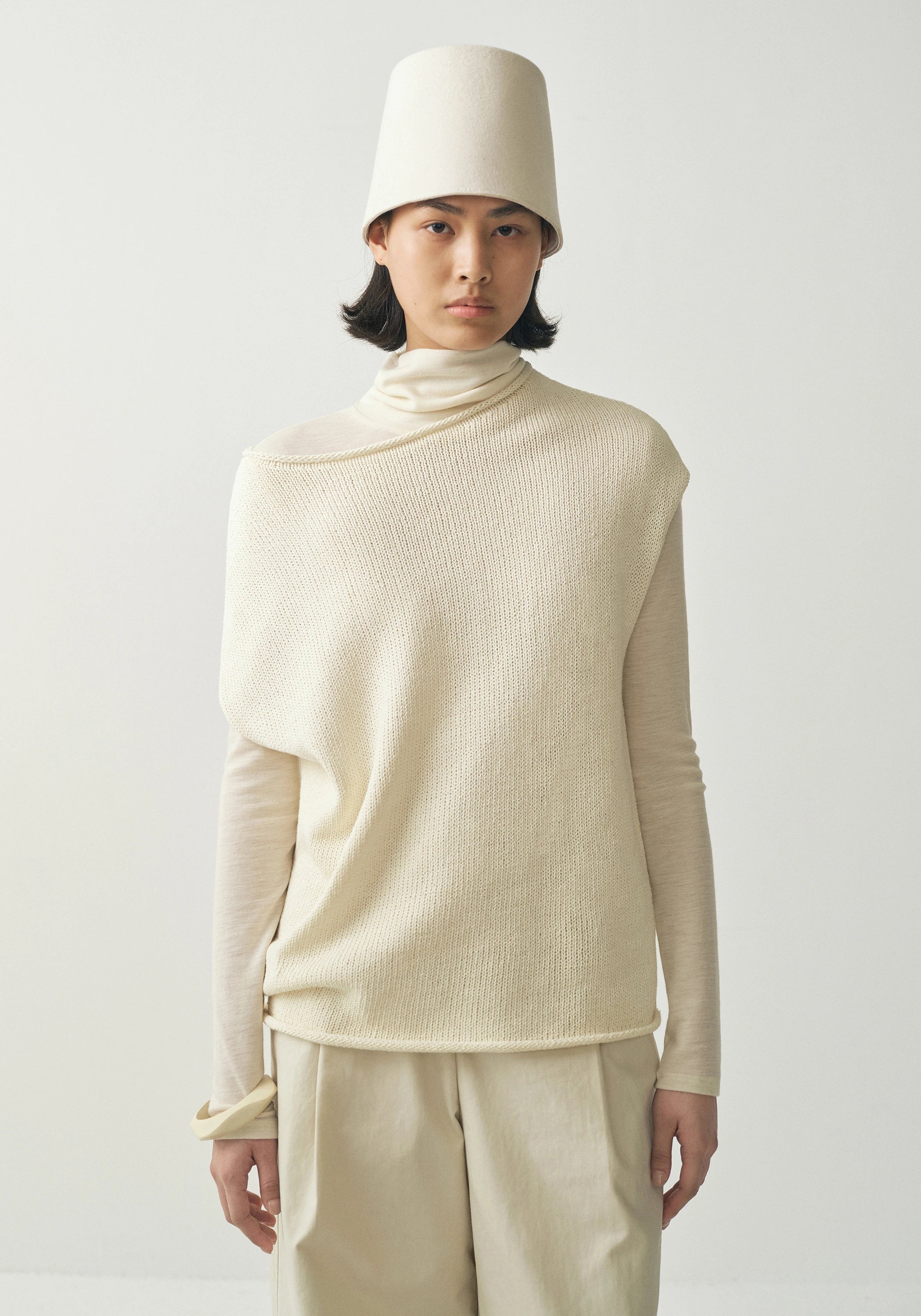 Convertible Cotton-silk Top