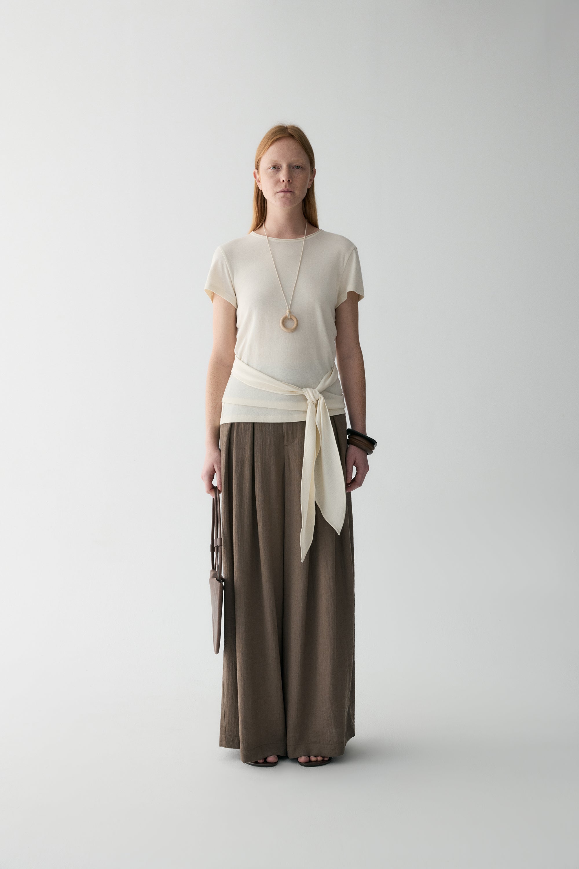 Twist-tie Wool T-shirt