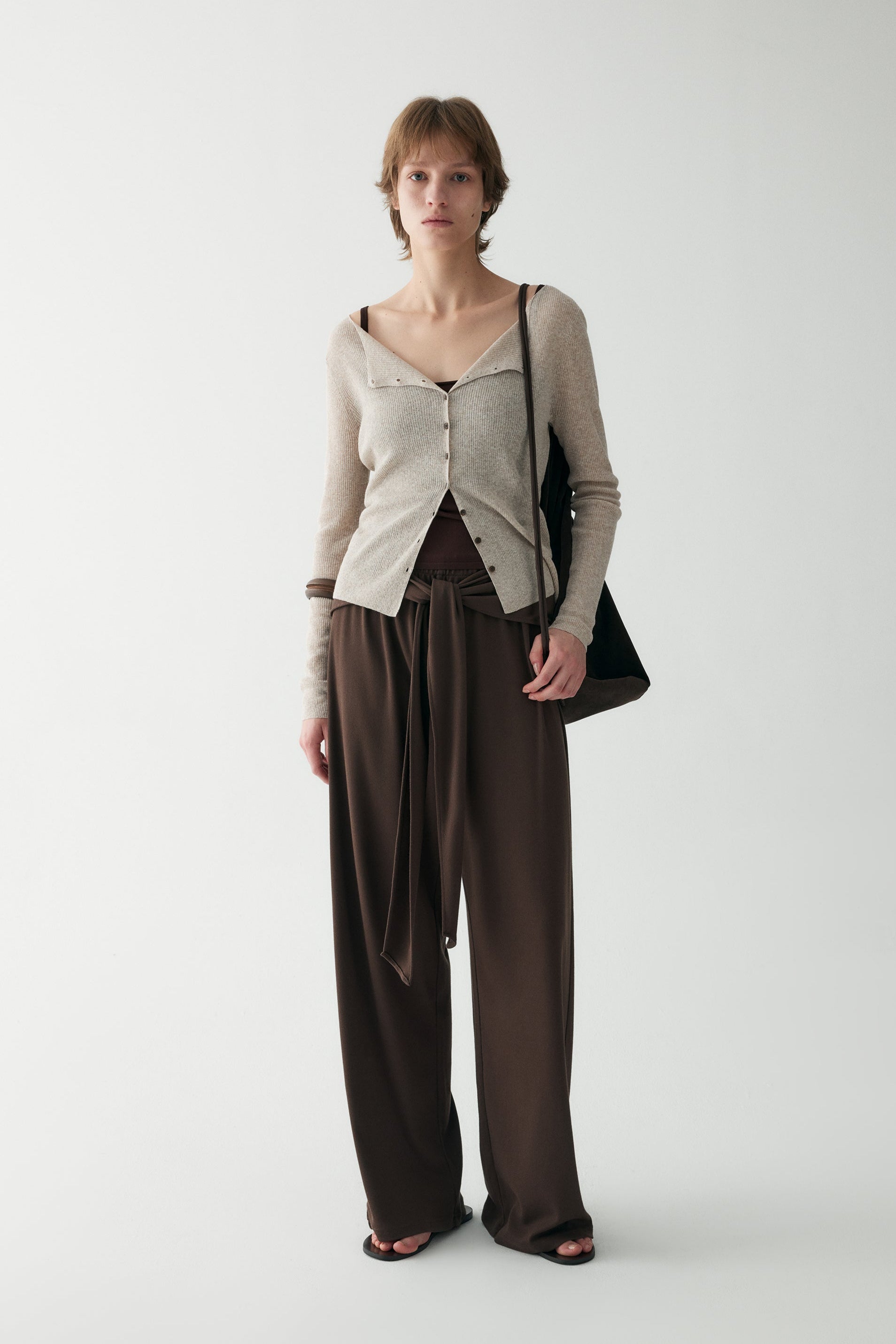 Tie-front Wrap Pants