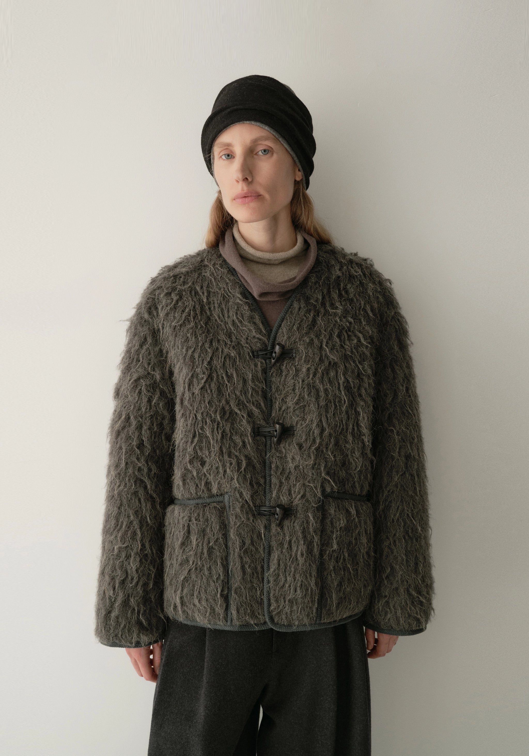 Loop-wrapped Short Jacket