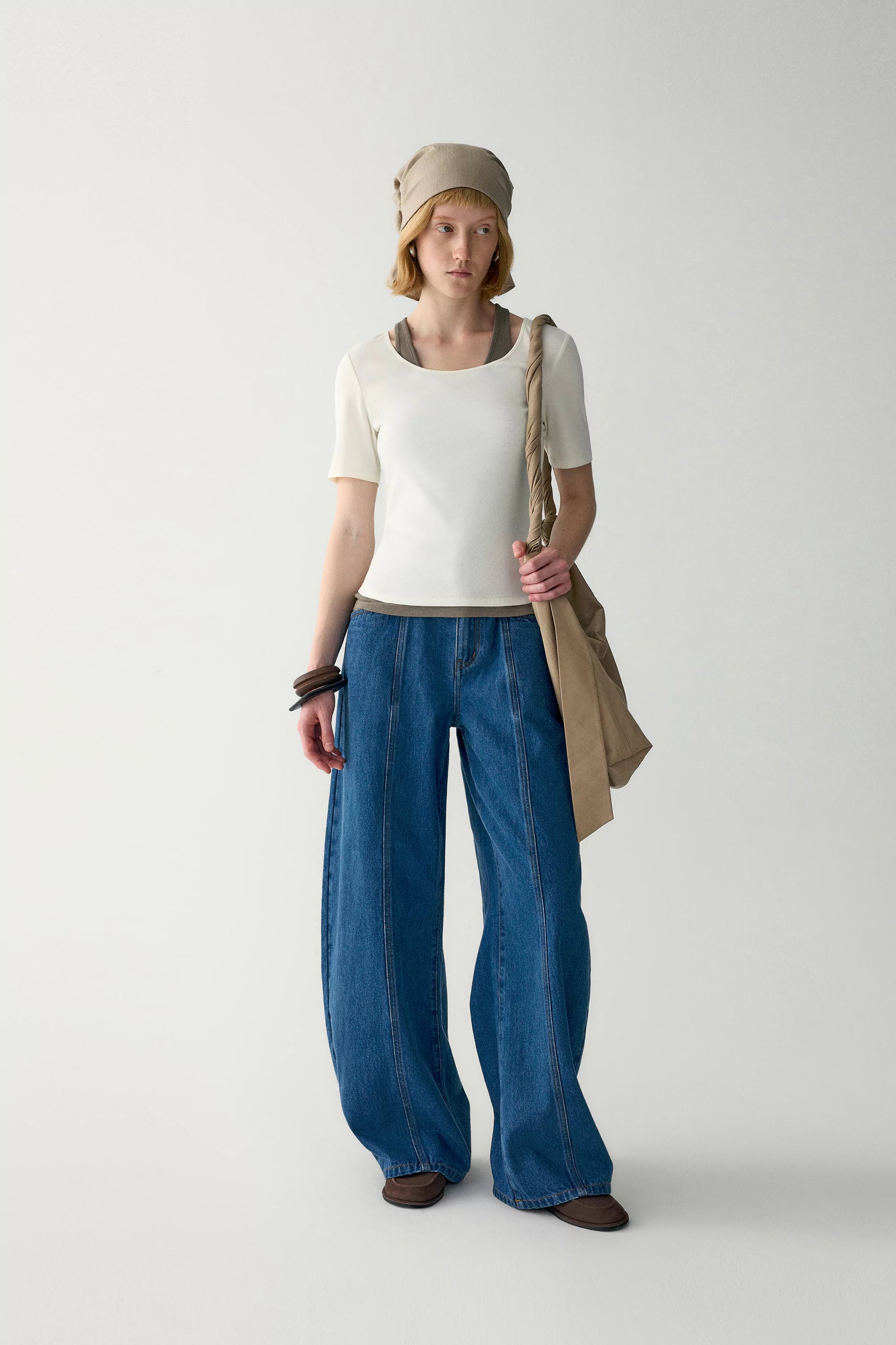 Wide-Fit Barrel Jeans