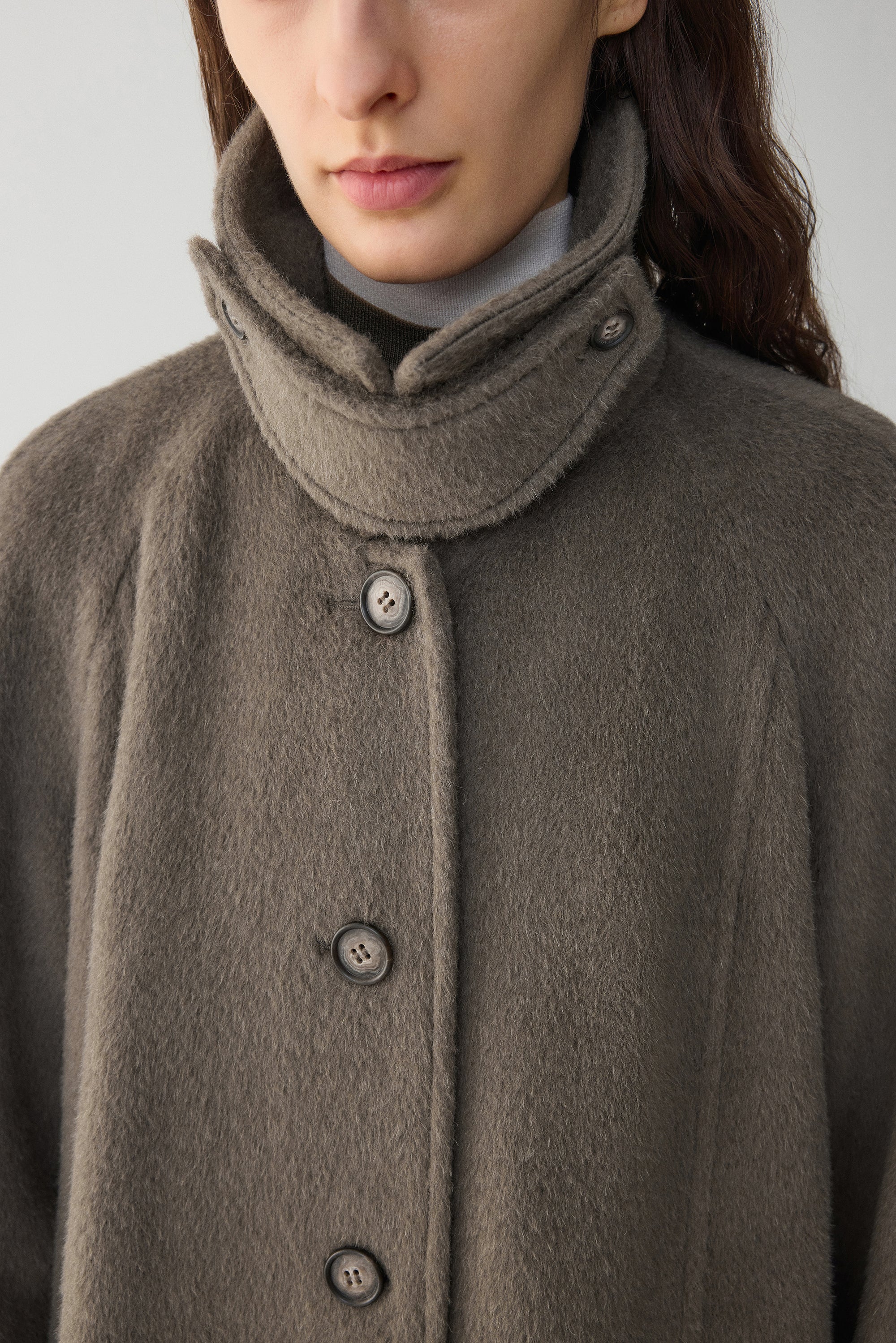 Boxy Suri Alpaca Coat