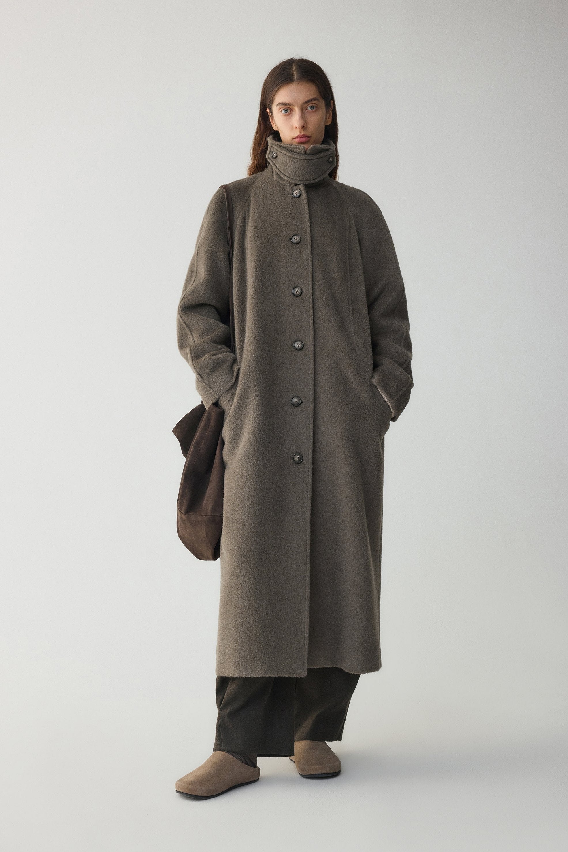 Boxy Suri Alpaca Coat