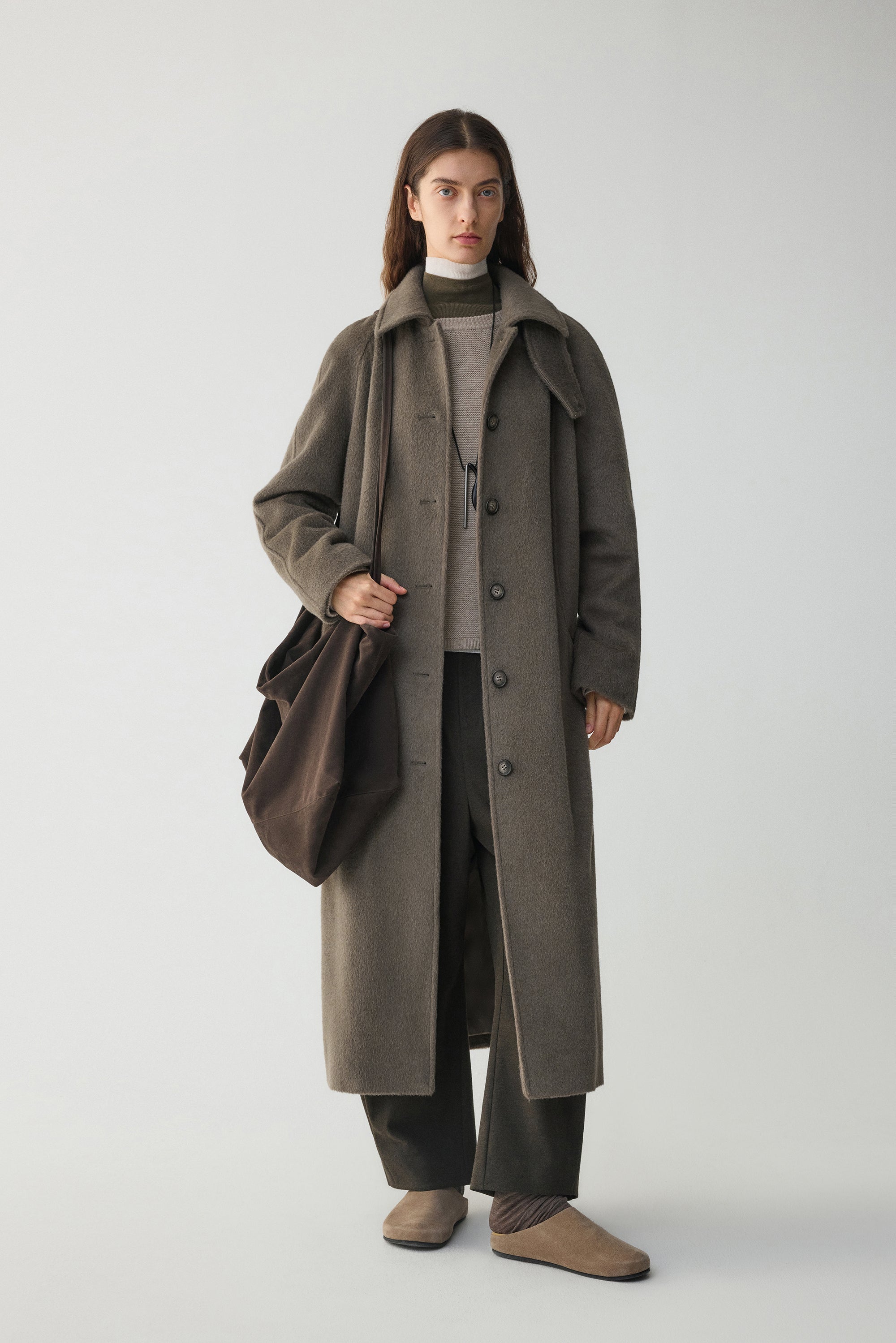 Boxy Suri Alpaca Coat