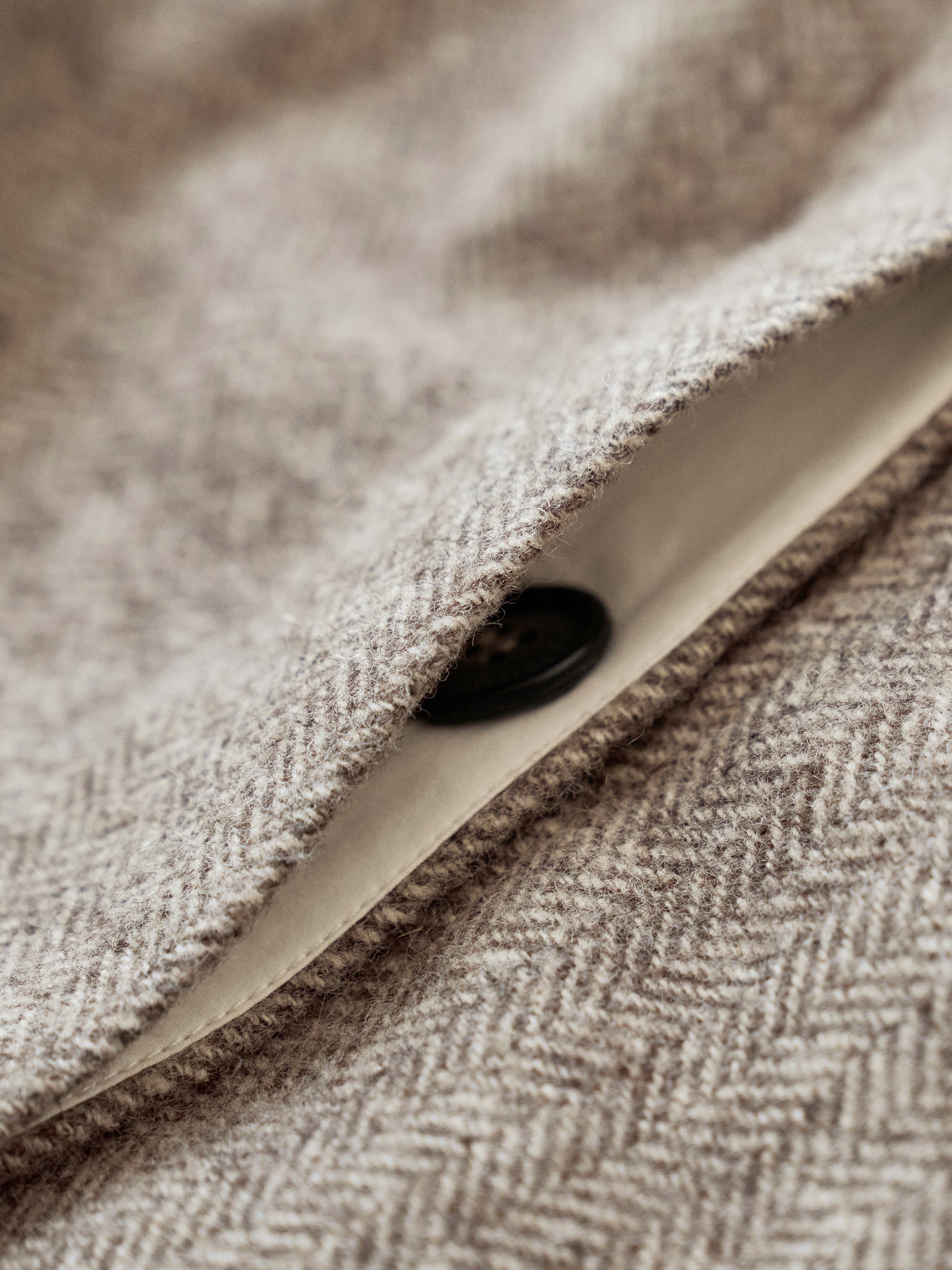 Linen-Wool Blend Trench Coat