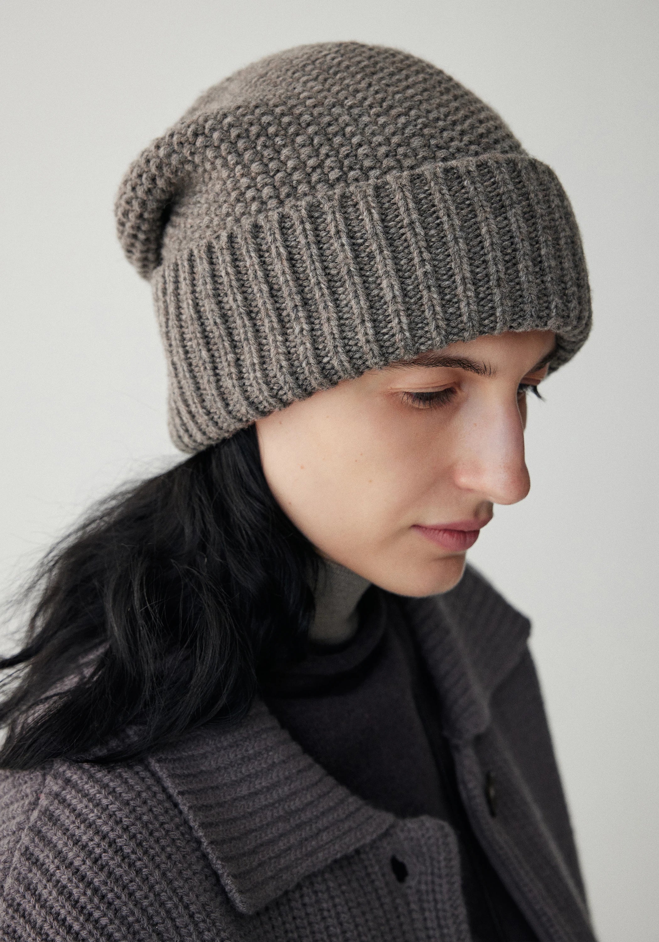 Chunky-knit Wool Beanie