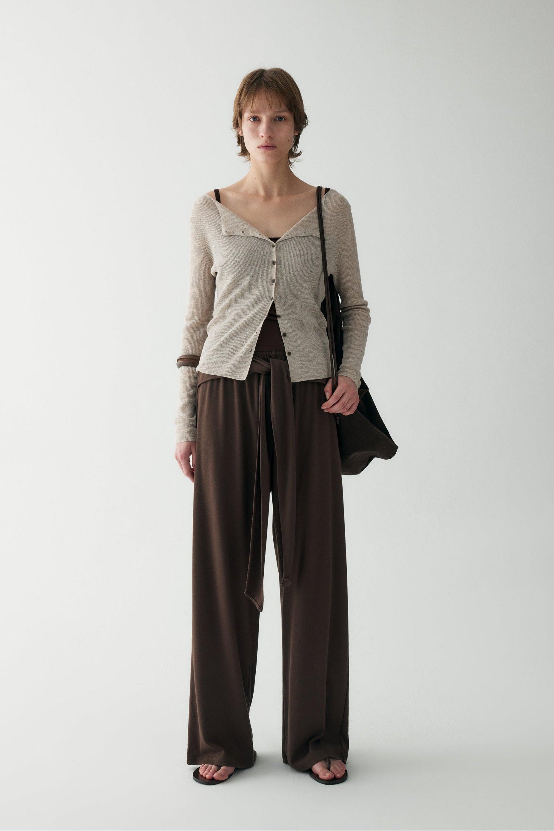 Tie-front Wrap Pants