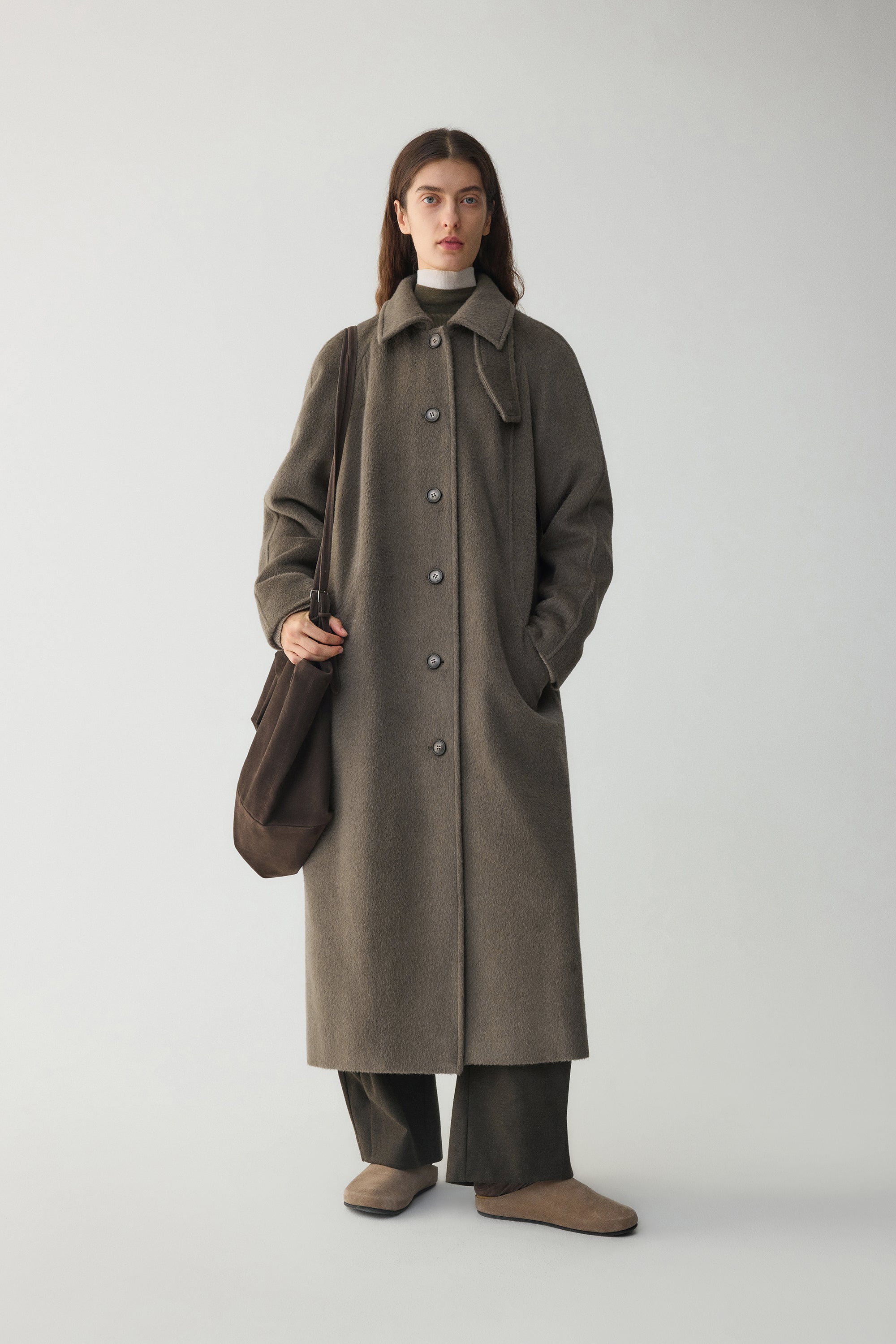 Boxy Suri Alpaca Coat