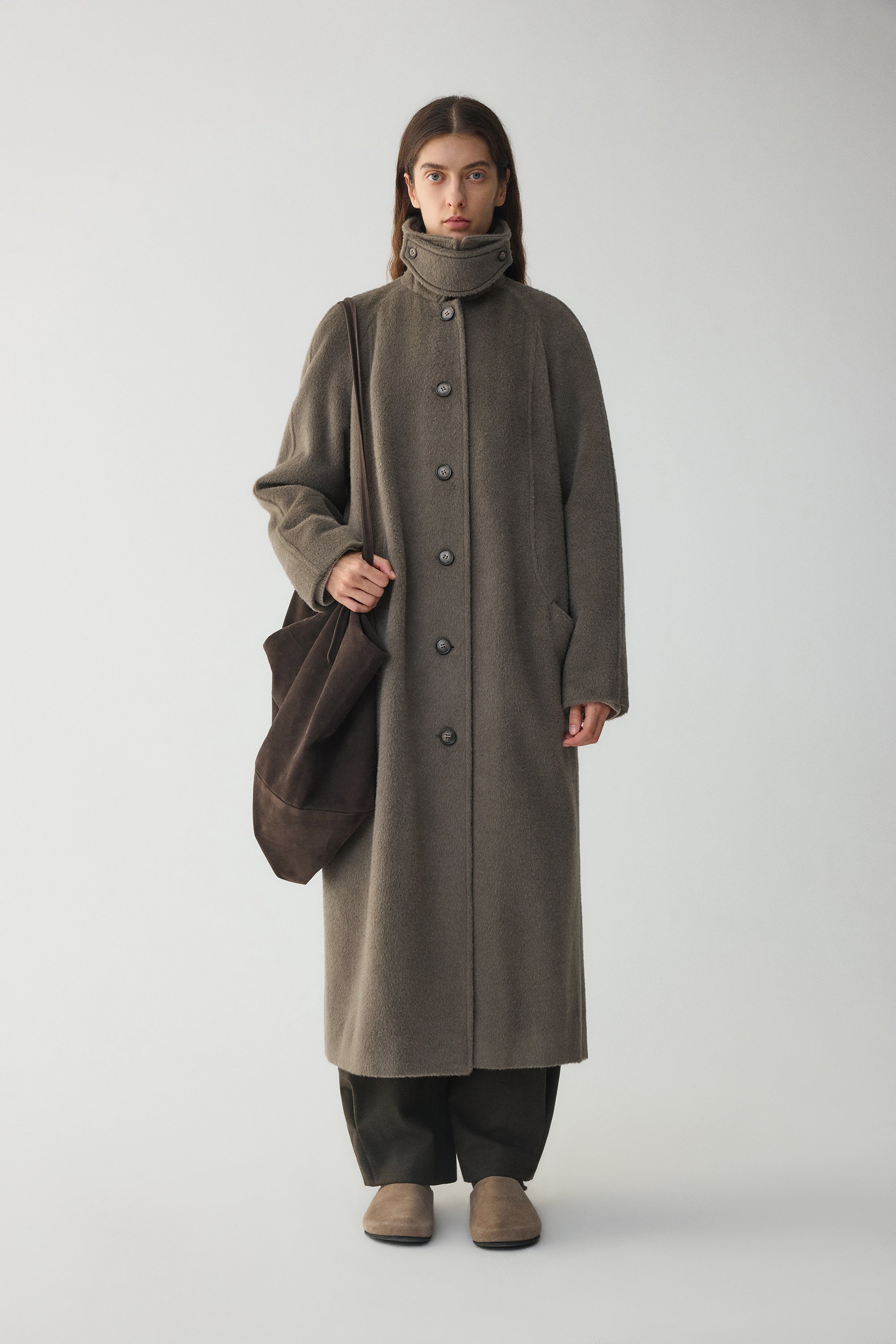 Boxy Suri Alpaca Coat