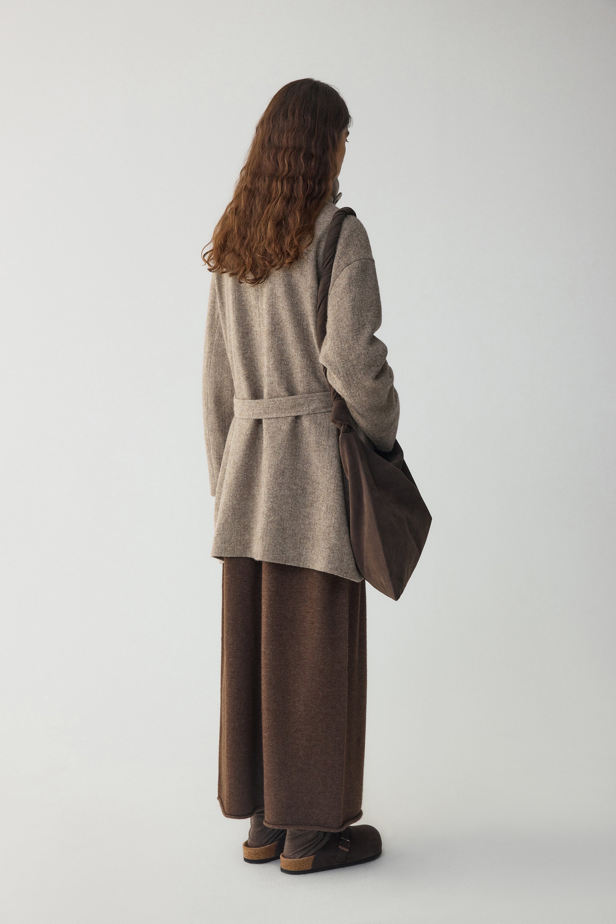 Linen-Wool Blend Trench Coat