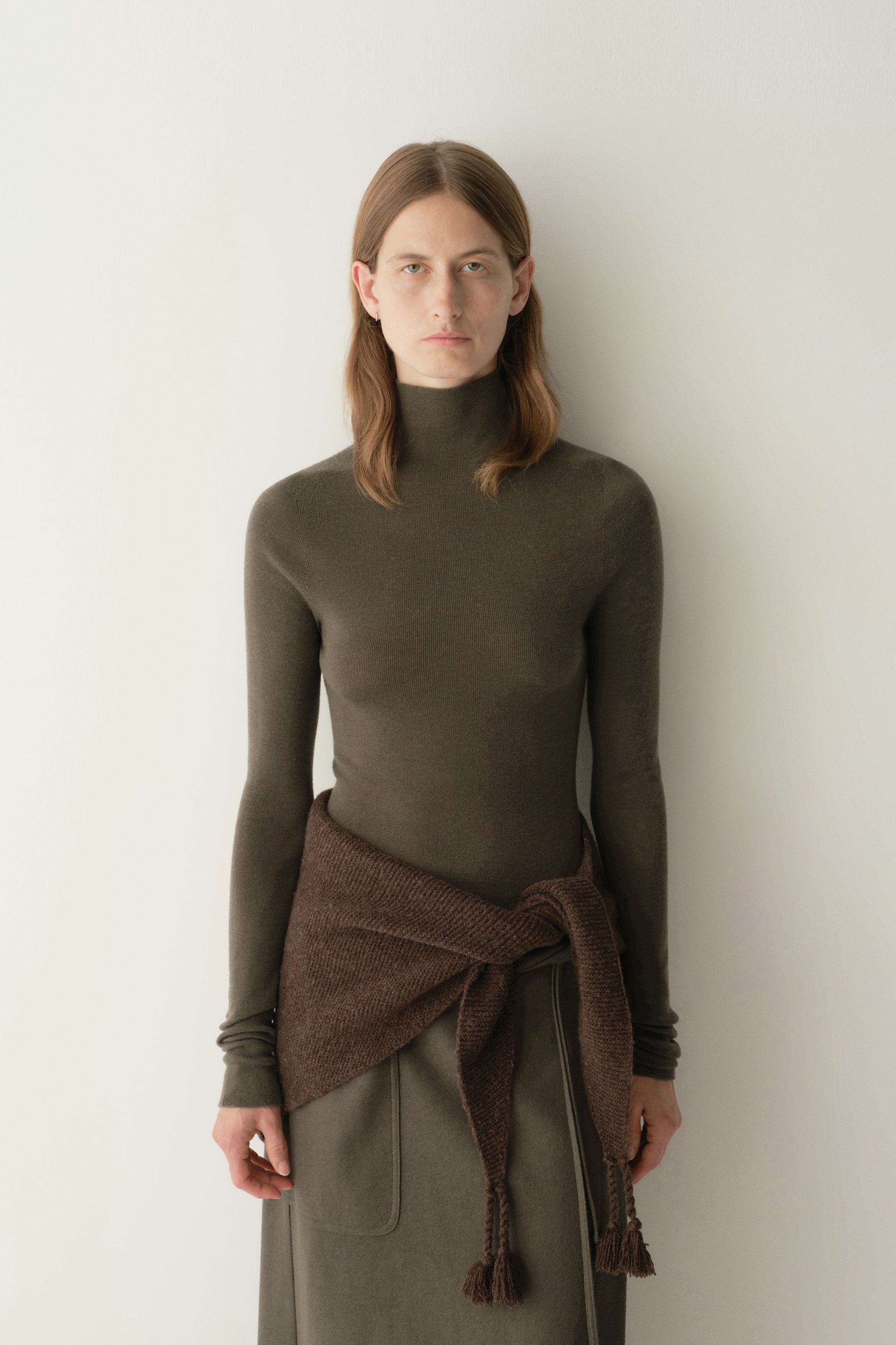 トップス Merinowool 100% Seamless Knit Chanyarn Women's 100% Merino Wool Seamless Sweater Mock Neck First