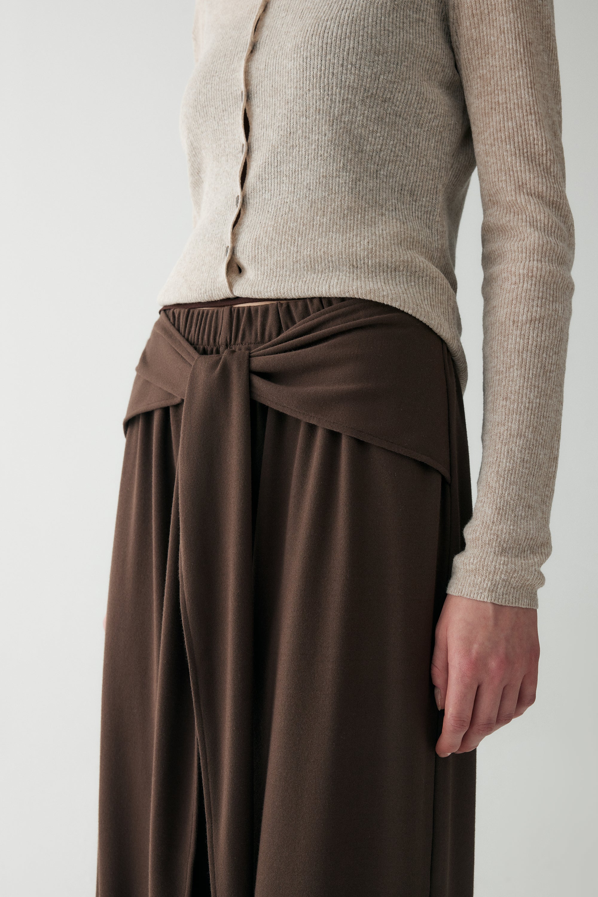 Tie-front Wrap Pants